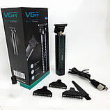 Чоловічий триммер для окантовки VGR V-077, Машинка для стрижки волосся та гоління HO-83, фото 9