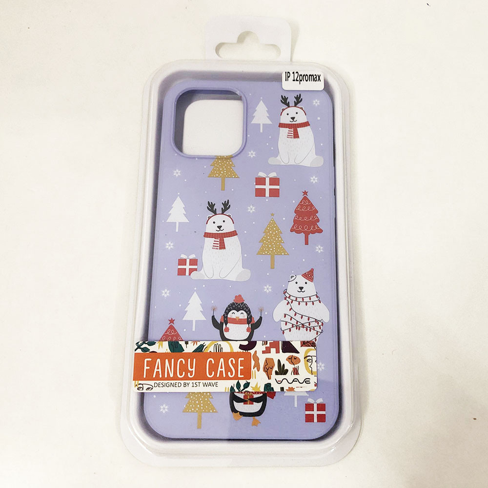Чохол Apple Iphone 12 Pro Max. Різдво. ZD-849 Колір: фіолетовий, фото 1