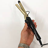 Сучасні щипці для завивки волосся, Щипці ля волосся для завивки створення об'єму KH-65, фото 10