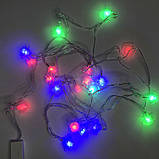 Гірлянда світлячки, Гірлянда нитка на ялинку, Світлодіо Оригінальна світлодіодна NF-72, фото 3