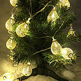 Led гірлянда класична, Святкова новорічна гірлянда, Стильні світлодіодні гірлянди, Гірлянди на ялинку SW-18, фото 5