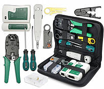 Набір інструментів мережевика для обтиску тестування і монтажу крученої пари Rj45 Rj11 Cat6