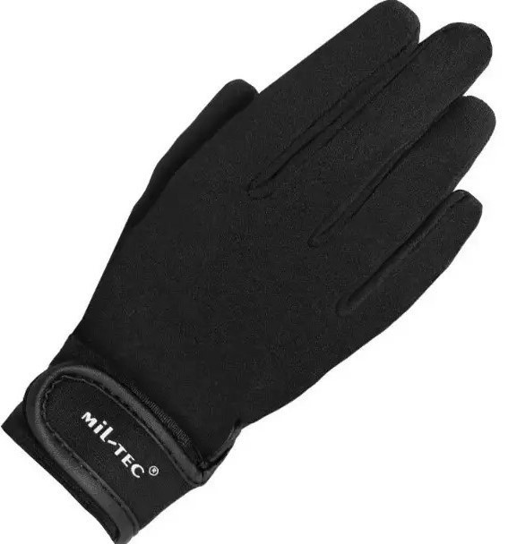 Рукавички тактичні Неопренові Mil-Tec Black 11660002 розмір XL, фото 1