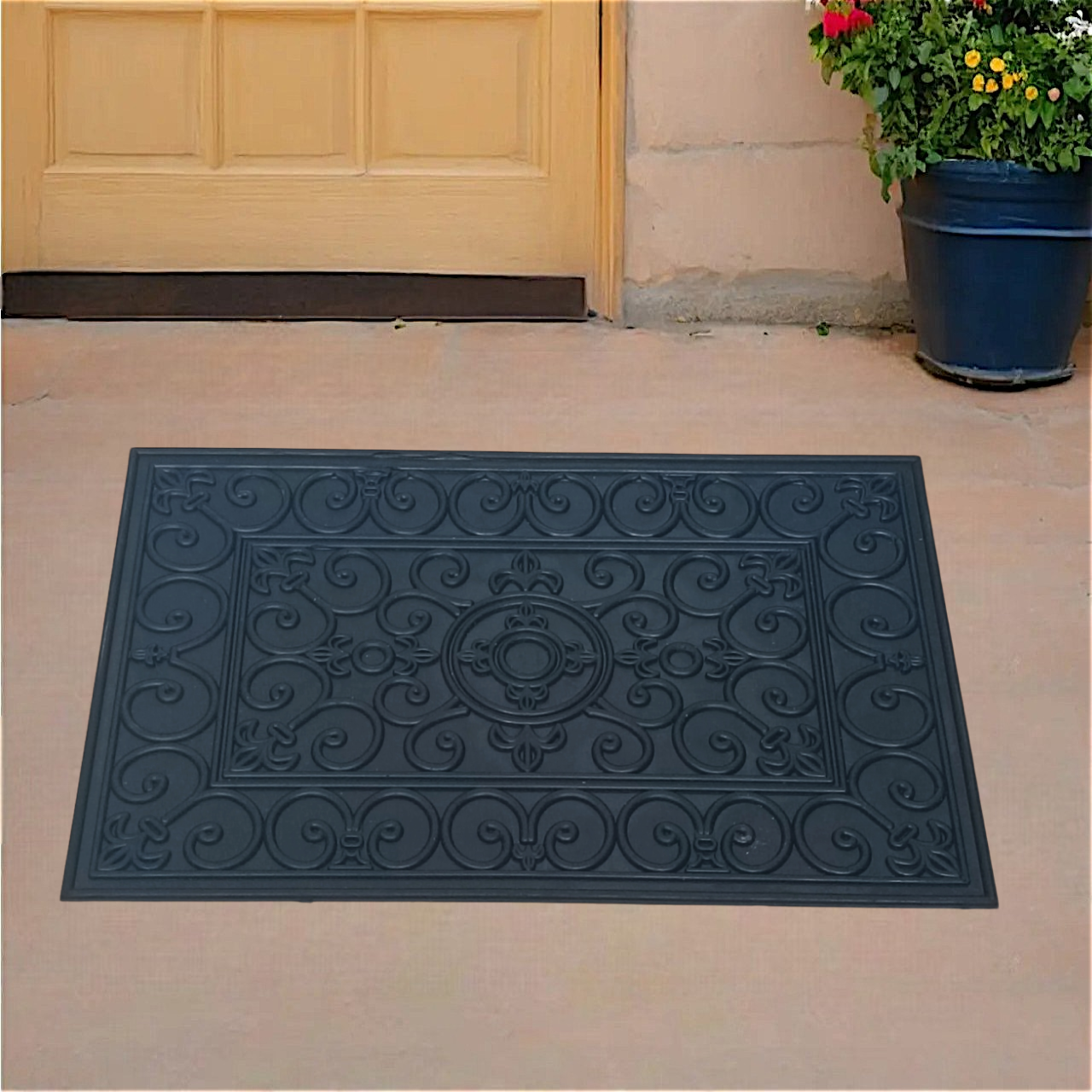 Килим придверний брудозахисний Вензель 40х60 см, фото 1