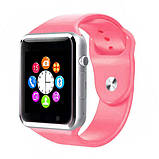 Смарт-годинник Smart Watch A1 розумний електронний зі слотом під sim-карту + карту пам'яті micro-sd. NO-781 Колір: рожевий, фото 9