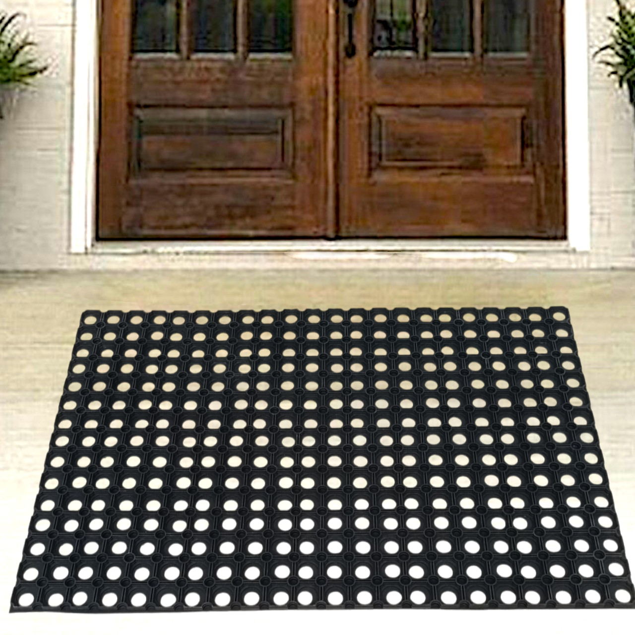 Килим придверний брудозахисний Індія 80х95 см, фото 1