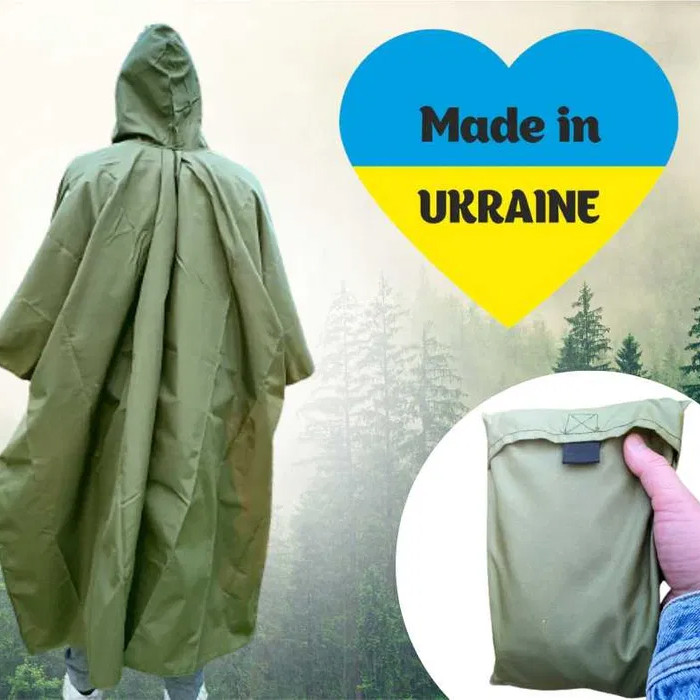 Дощовик дощовий спеціальний, Штурмовий армійський дощовик, Тактичне SR-143 пончо водонепроникне, фото 1