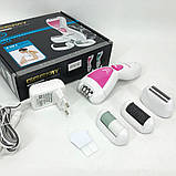 Жіночий епілятор для брів та обличчя Gemei GM-7006 4в1, Жіночий тример для чутливих місць GL-59, фото 5