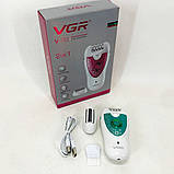 Жіночий акумуляторний депілятор VGR, Епілятор бритва для ніг, Депілятор для волосся TA-12, фото 2
