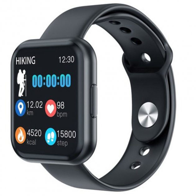 Смарт-годинник Smart Watch T88 Спортивний з пульсометром, тонометром, два браслети. GE-451 Колір: чорний, фото 1
