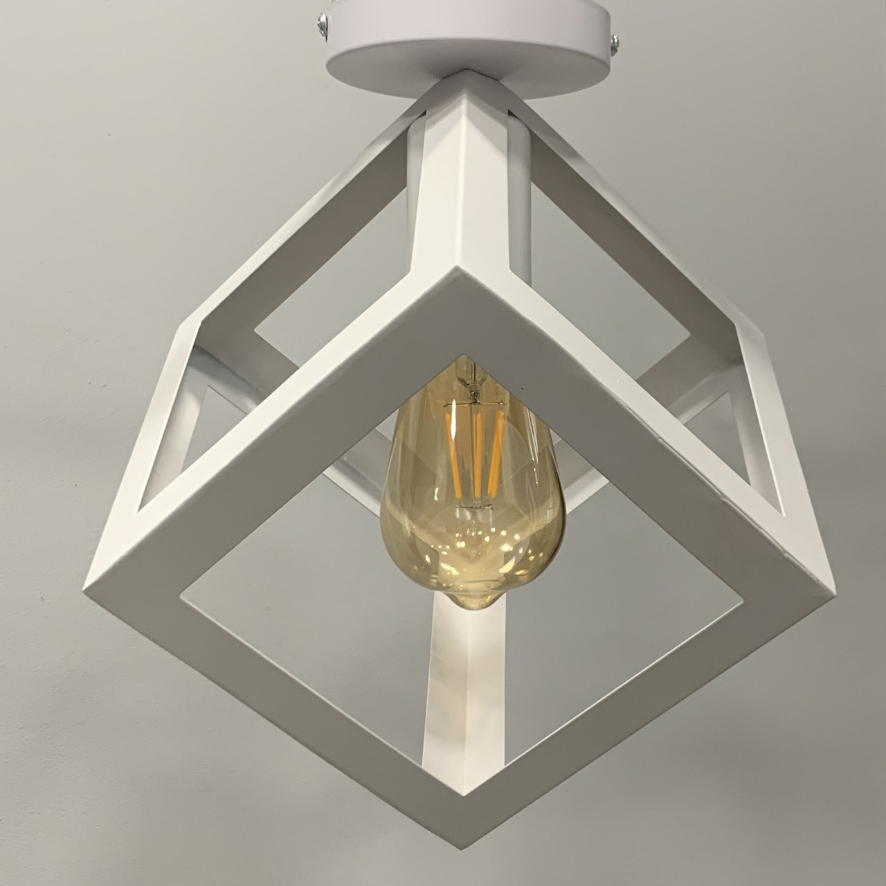 Білий світильник в стилі лофт (56-XPR160F-1 WH)