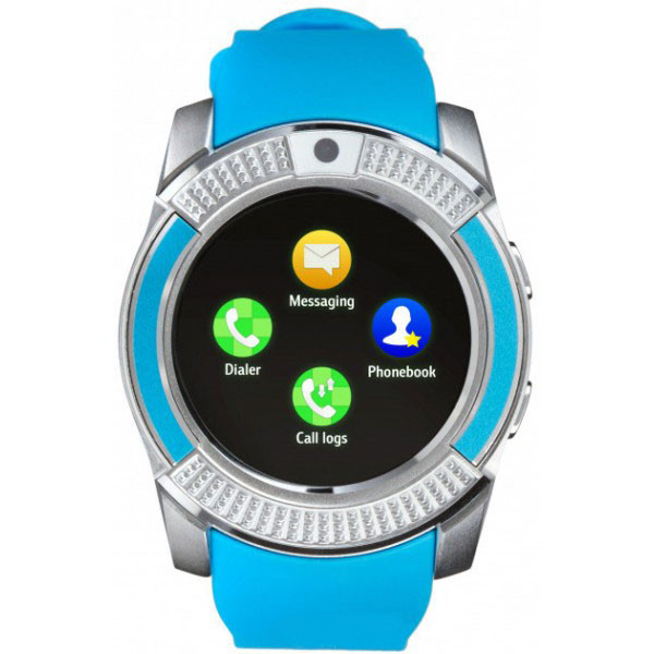 Розумний смарт-годинник Smart Watch V8. LV-464 Колір: синій, фото 1