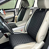 Накидка на сидіння водія Volkswagen Caddy Чорна Чохол накидка на автосидіння Фольксваген Кадді Стандарт, фото 7