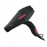 Професійний фен для волосся Domotec MS 0219 з дифузором 3000Вт чорний CS-39, фото 5