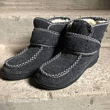 Бурки для дому 40р, Домашні чуні жіночі, Калоші дачні, Калоші утеплені чорного кольору UN-64, фото 3