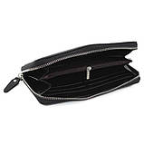 Горизонтальний довгий чоловічий гаманець, Подарунок чоловікові гаманець, Клатч з гладкої шкіри WT-78, фото 8