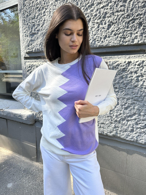 Легкий жіночий джемпер фіалка 46-50, фото 1