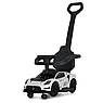 Дитяча каталка-толокар Maserati 5106 з батьківською ручкою 2 в 1 Білий, фото 4