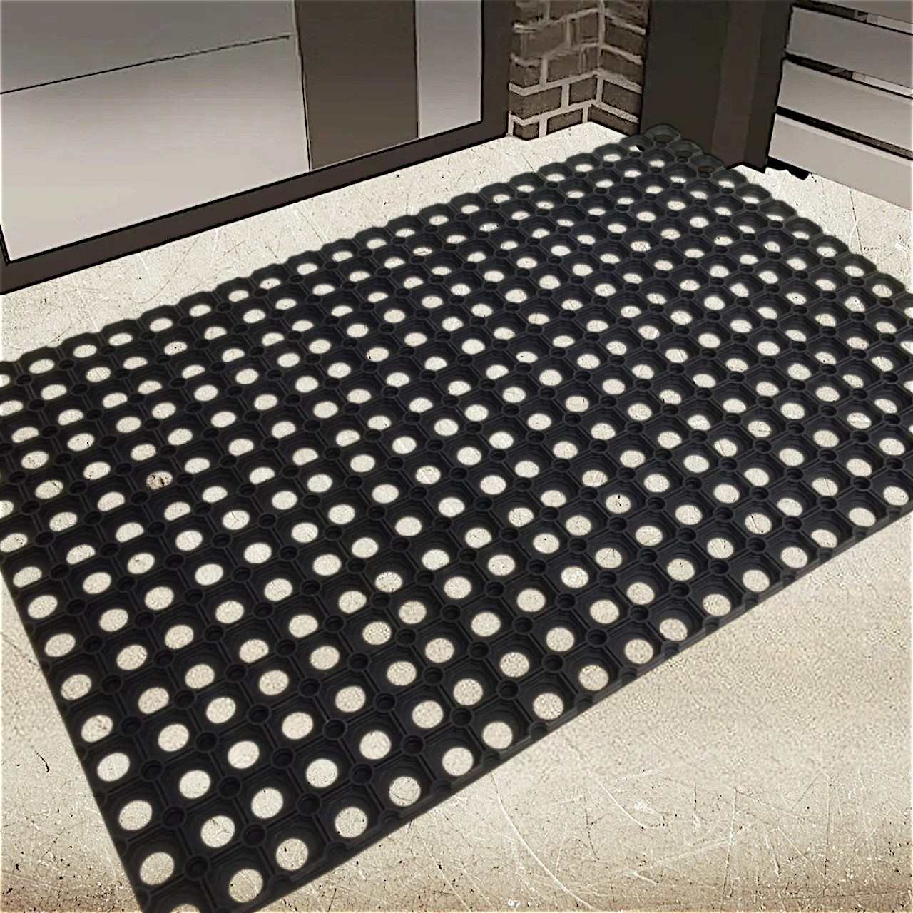 Килимок гумовий придверний Індія 60х90 см, фото 1