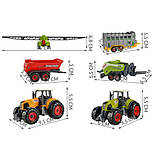 Набір фермерської техніки 6 штук трактори спецтехніка Kruzzel 23436 Польща, фото 2
