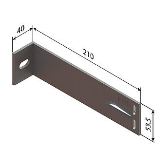 Кронштейн алюмінієвий KMD 210*55*40S