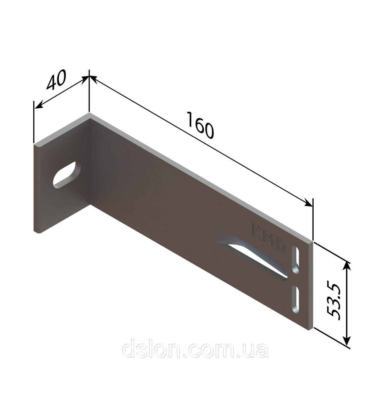 Кронштейн алюмінієвий KMD 160*55*40S