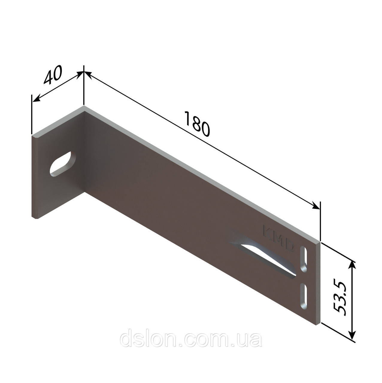 Кронштейн алюмінієвий KMD 180*55*40S
