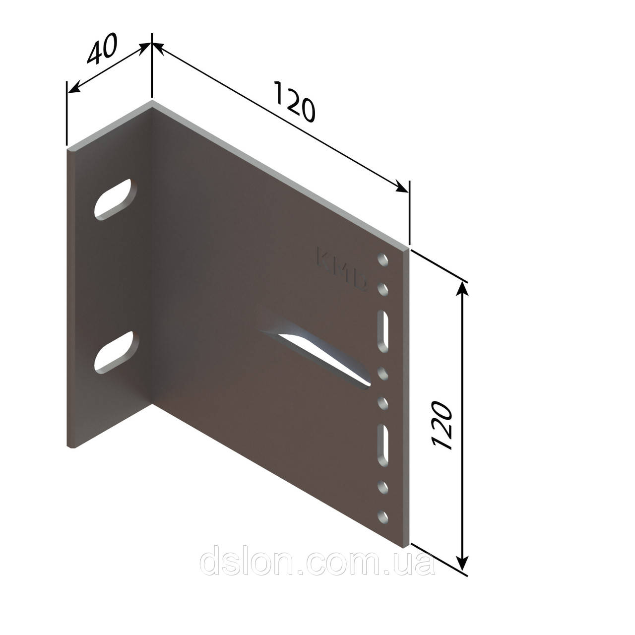 Кронштейн алюмінієвий KMD 120*120*40ML