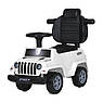 Дитяча каталка-толокар Jeep 5902 з батьківською ручкою 2 в 1 Білий, фото 6
