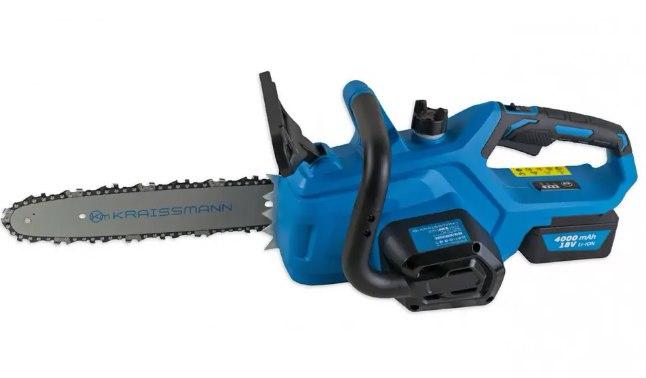 Ручна акумуляторна пилка для різання гілок Kraissmann 3053 AKS 18/2 Акумуляторні ланцюгові пилки 2 АКБ, фото 1
