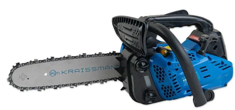 Бензопила одноручна для дачі Kraissmann KS 2609 Пила бензинова маленька, Легка бензопила для дачі