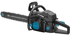 Потужна ланцюгова бензопила для дерев Kraissmann KS 58 для різання дров, Бензопила для дому