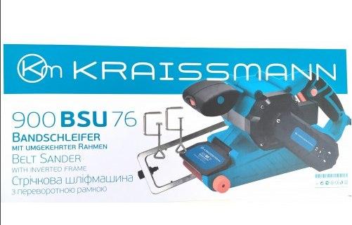 Електрична стрічкова шліфувальна машина KRAISSMANN 900 BSU 76 Ручна стрічкова шліфувальна машинка