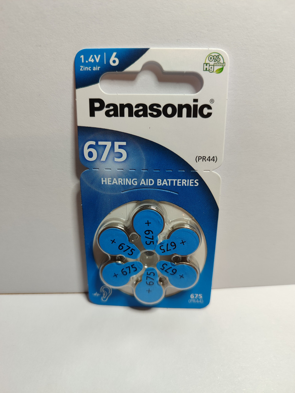 Panasonic батарейка PR675H 675 ZA675 DA675 для слухових апаратів, фото 1