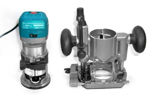 Міні фрезер для обробки дерева KRAISSMANN 910 OFT 6-8 Професійний ручний мережевий фрезер ( 2 Бази), фото 1