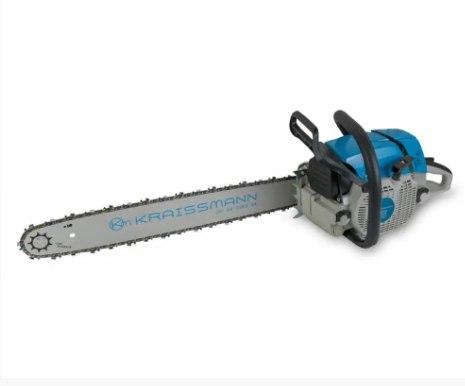 Потужна ланцюгова бензопила для дерев Kraissmann KS-381 для різання дров, Бензопила для дому, фото 1