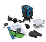 Лазерний рівень 3d для стяжки KRAISSMANN 12 3D-LLG 25 RG Нівелір професійний ( 25 м, Зелений промінь), фото 3