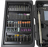 Потужний мережевий гравер KRAISSMANN 180 SGW 236A Гравер з гнучким валом, Бормашина гравер (236 насадок,2 в 1), фото 5