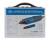 Потужний мережевий гравер KRAISSMANN 180 SGW 236A Гравер з гнучким валом, Бормашина гравер (236 насадок,2 в 1), фото 6