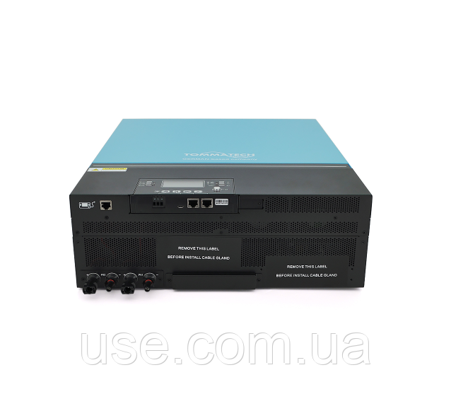 Гібридний інвертор 11000 W, 11кВт, 48 V, Вольт, для сонячних батарей, чиста синусоїда, підключення в паралель