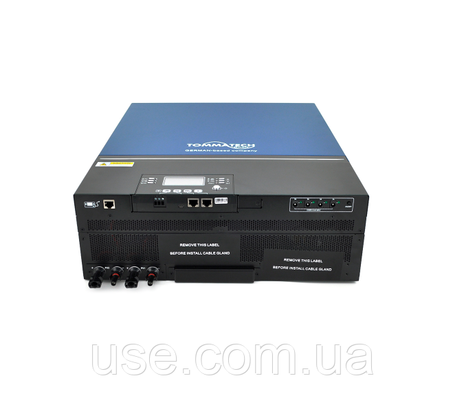 Інвертор сонячний 7,2 кВт, 48 В, вольт, V, 7200 Вт, W, для приватного будинку, житлового приміщення, 2 MPPT