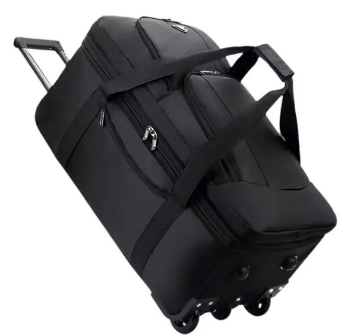 Дорожня середня сумка на колесах Solve Filippini Чорна 90 літрів 40 см x 34 см x 68 см KT6008702, фото 1