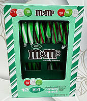 Цукерки тростинки шоколадно-м'ятні M&M's Candy Canes