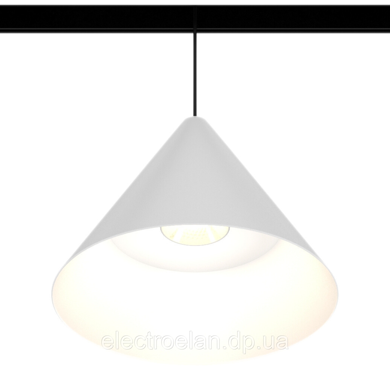 Світильник трековий підвісний ULIGHT Bell 150 intrack 12W 3000К white satin