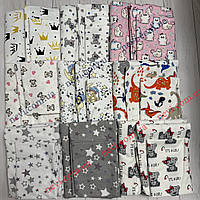 Детское постельное белье (байка) в кроватку 3в1: наволочка, пододеяльник, простынь