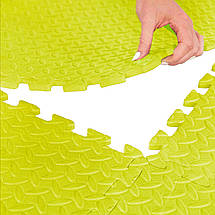 Мат-пазл (ластівчин хвіст) Cornix Mat Puzzle EVA 120 x 120 x 1 см XR-0236 Yellow Poland, фото 3