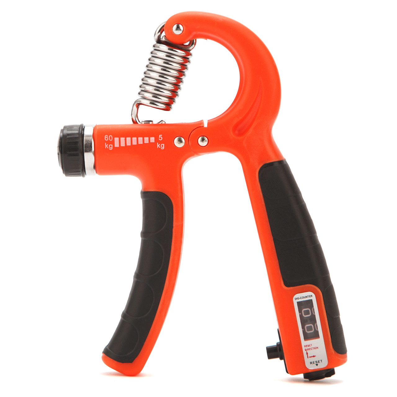 Еспандер кистьовий Cornix 5-60 кг з регульованим навантаженням та лічильником XR-0265 Orange/Black