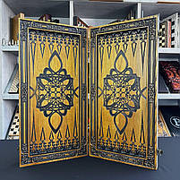 Нарди подарункові Лев 64×32×4см ручне різьблення, фото 3