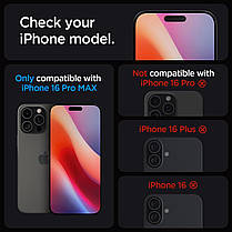 Захисне скло Spigen для iPhone 16 Pro Max - EZ FIT GLAS.tR (1 шт), Clear (AGL07914), фото 6