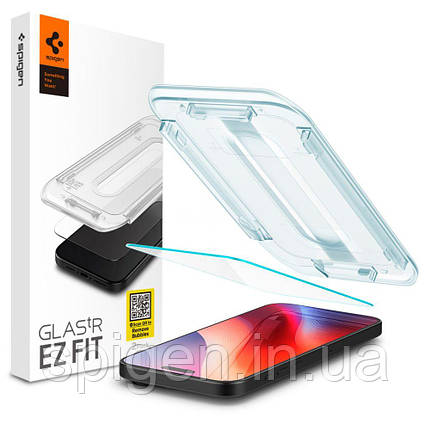 Захисне скло Spigen для iPhone 16 Pro Max - EZ FIT GLAS.tR (1 шт), Clear (AGL07914), фото 1